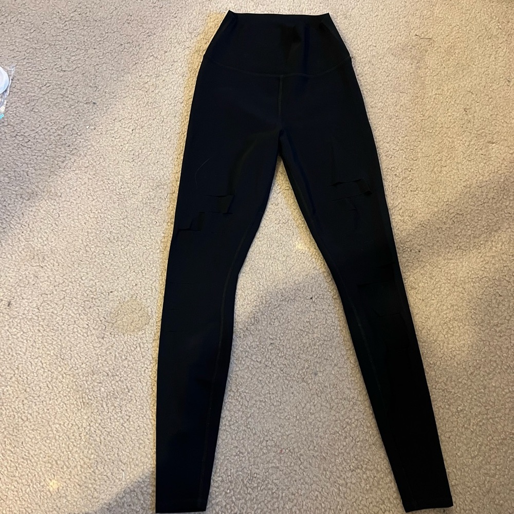 ALO distressed leggings